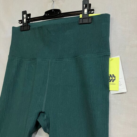 NWT All In Motion Women's XXL Green Seamless High-Rise Ribbed Leggings Workouts - Picture 10 of 14